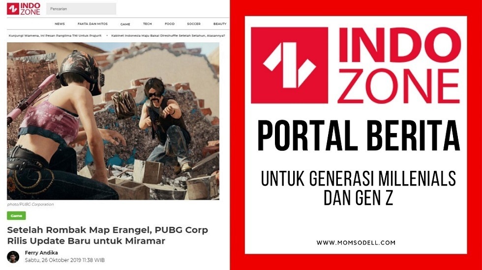 INDOZONE : Portal Berita Untuk Generasi Millenials dan Gen Z