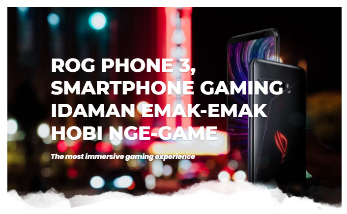 ROG Phone 3, Smartphone gaming idaman emak-emak hobi nge-game